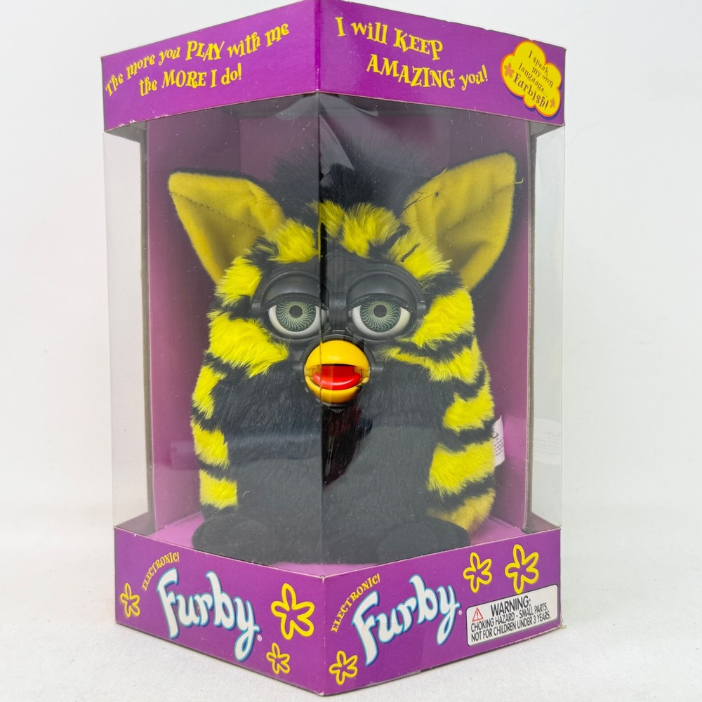 Sealed Furby Bumblebee Yellow Black Model 70-800 Green Eyes -Factory Sealed READ